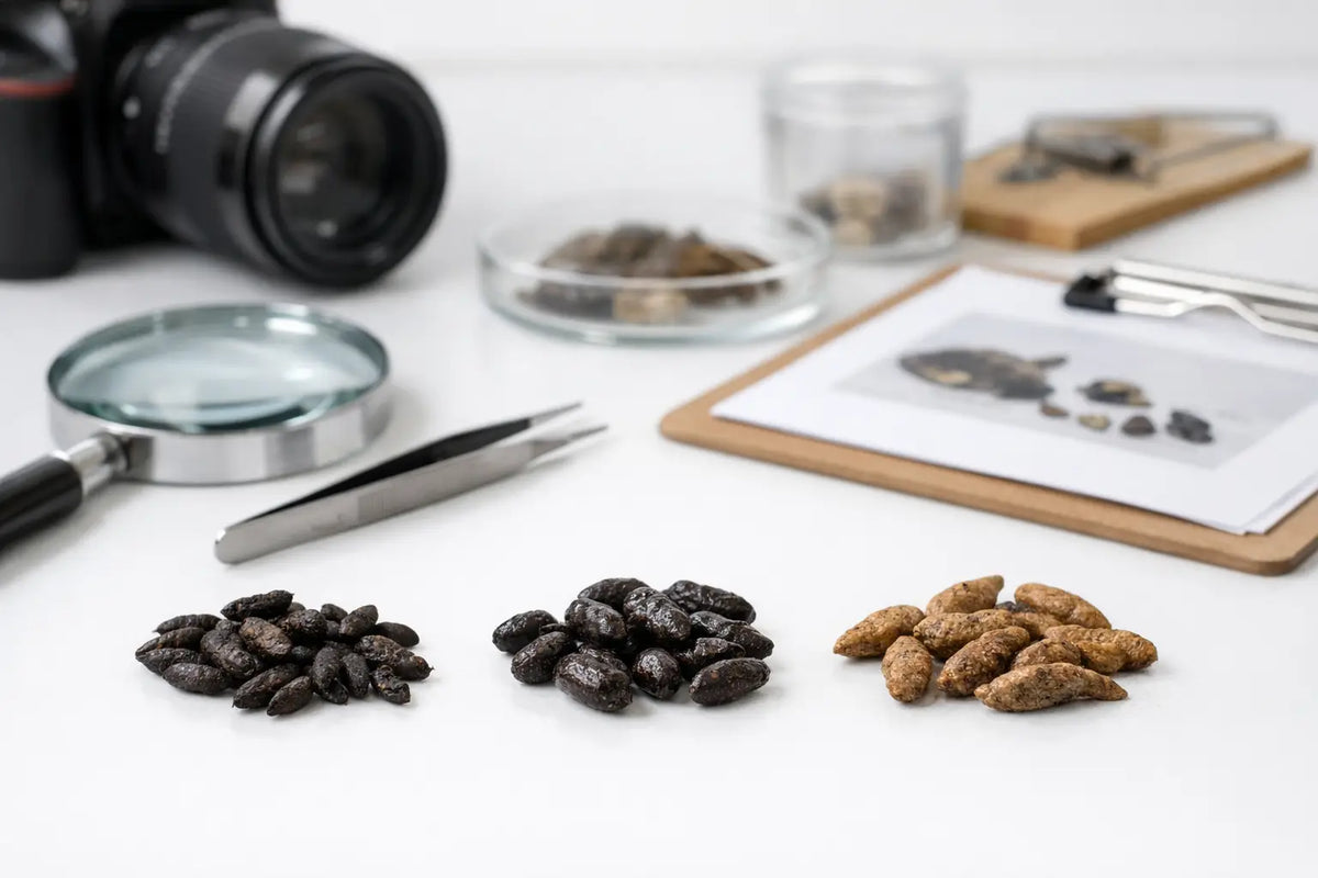 Rodent Droppings Identification Chart