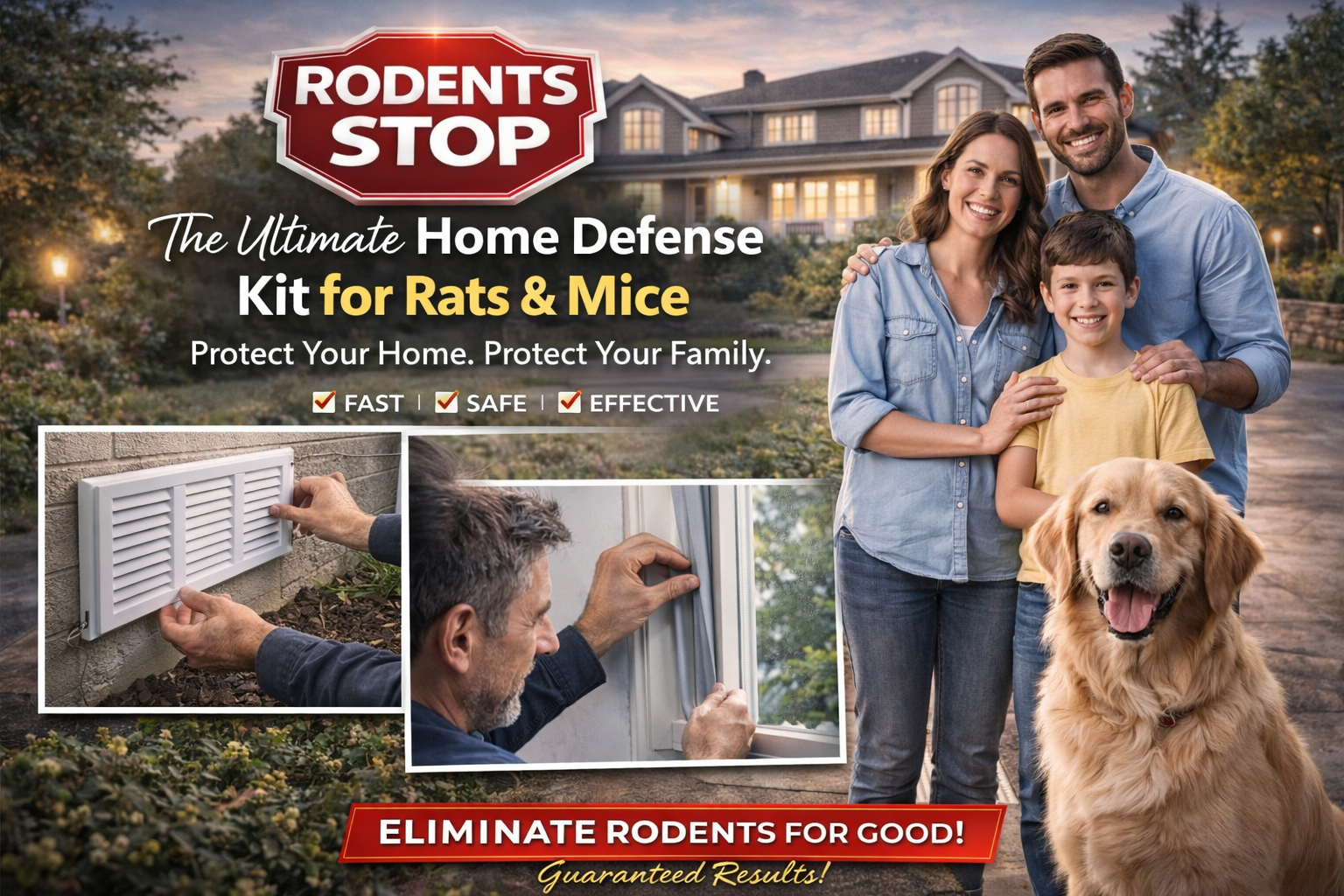 Rodents Stop™ Home Defense Kit for Rats & Mice