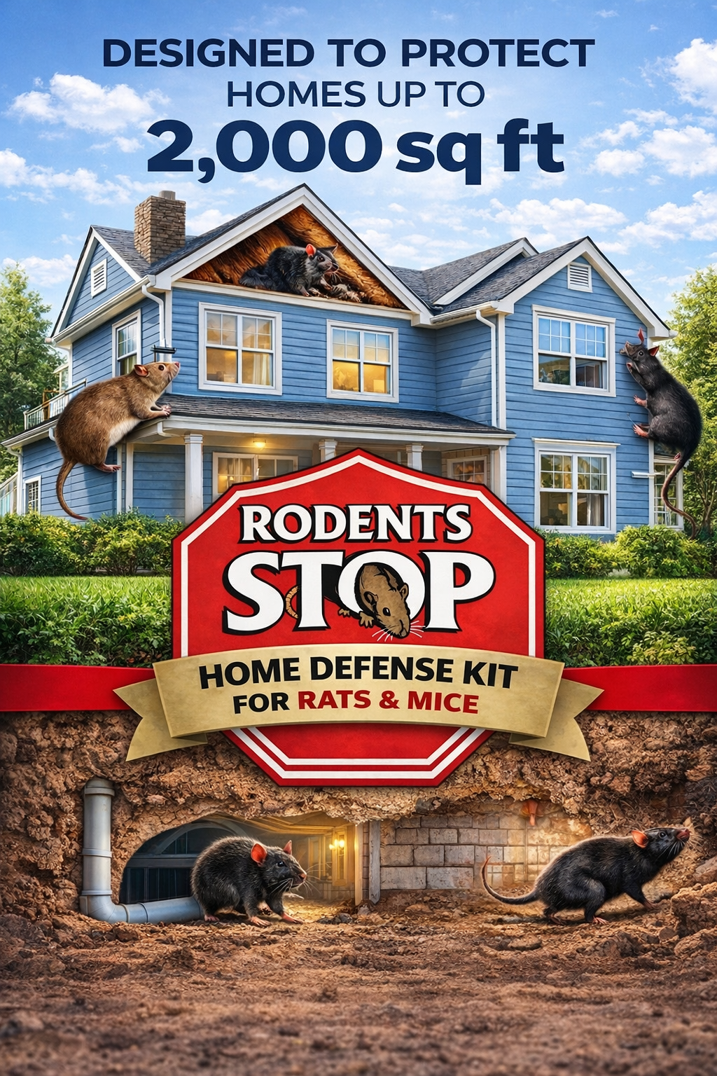 Rodents Stop™ Home Defense Kit for Rats & Mice